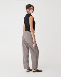Forcast - Loretta Pleated Check Pants