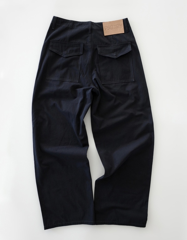 PSEUSHI - Loose Cut Canvas Fatigue Pants