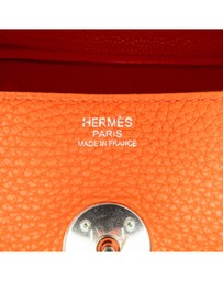 Pre-Loved by Azura Reborn - Pre-Loved hermes Pebbled Leather Handbag with Top Handle and Flap Closure