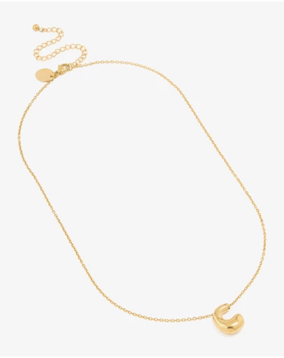 Lovisa - Waterproof Gold Plated Stainless Steel Large Bubble Letter C Necklace