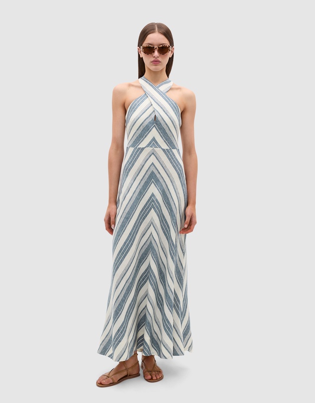 Seed Heritage - Linen Halter Midi Dress