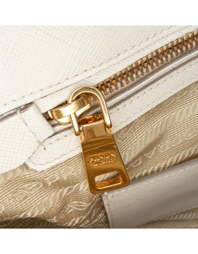 Pre-Loved by Azura Reborn - Pre-Loved Medium Bicolor Saffiano Lux Promenade Satchel