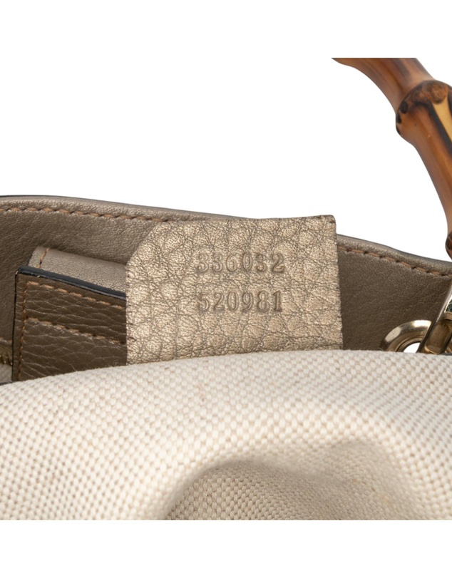 Pre-Loved by Azura Reborn - Pre-Loved Small Calfskin Bamboo Shopper Satchel
