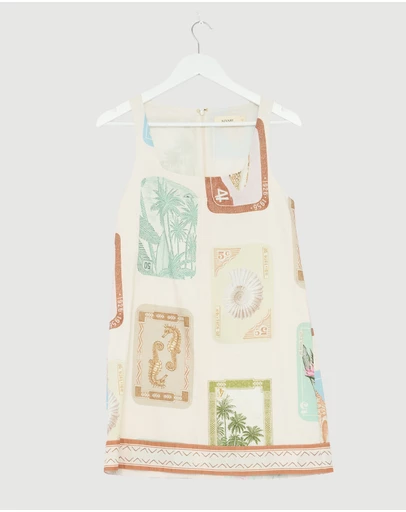 Revibe - Repaired KIVARI Coastline Mini Dress - AU 6