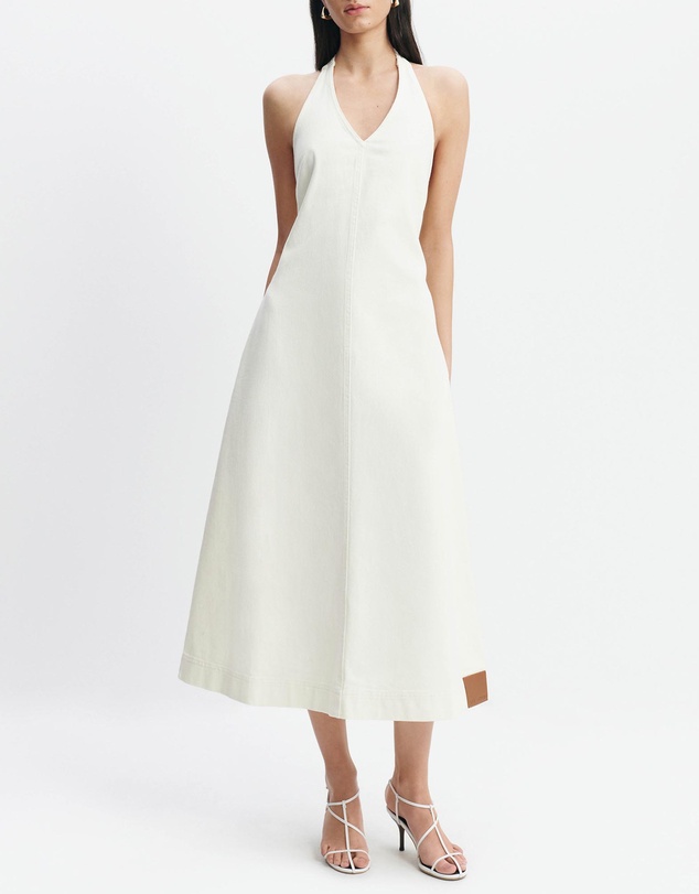 Aje Studio - Elsie Denim Halter Dress