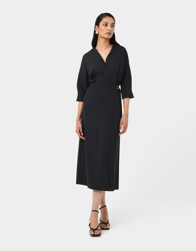 Forcast - Betty Wrap Tie Dress