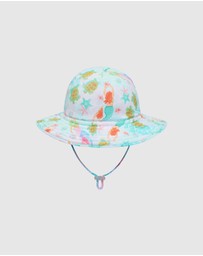 Bluesalt Beachwear - Hamilton Island Long Sleeve one piece swimsuit and matching Beach Swim Hat