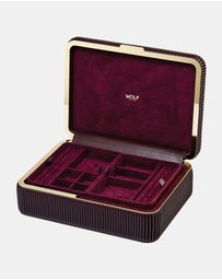 Wolf - Wolf Bella Medium Jewellery Box Bordeaux