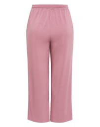 City Chic - Plus size Mae Wide Leg Jogger - dusty rose