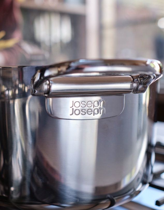 Joseph Joseph - Space Steel 3-piece Stainless-steel Cookware Set with Folding Handles