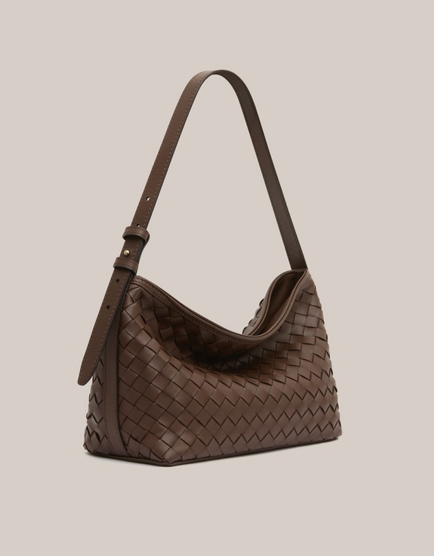 VESTIRSI - Elena Woven Shoulder Bag Chocolate