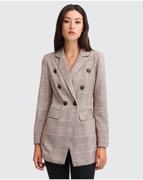 Belle & Bloom - Too Cool For Work Plaid Blazer