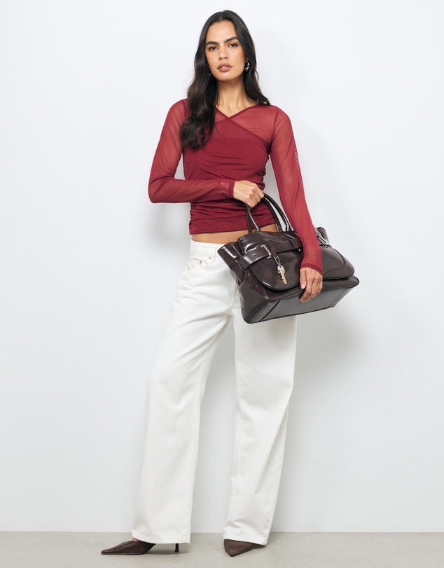 AERE - Aura Crossover Mesh Top