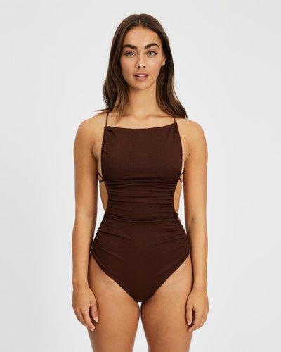 Snake Textured Swimsuit