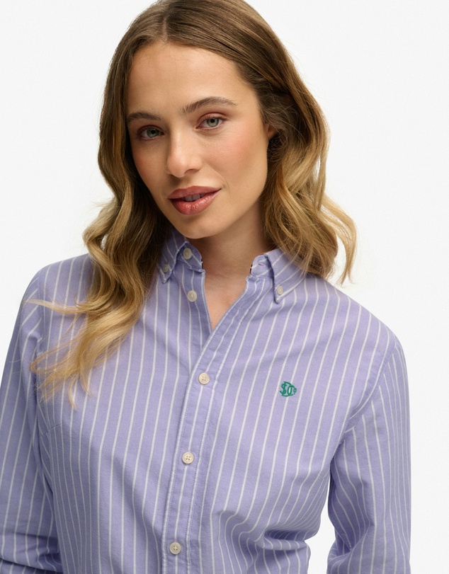 Superdry - Slim Oxford Button Down Long Sleeve Shirt