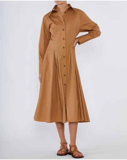 Amelius - Mattea Cotton Poplin Shirt Dress