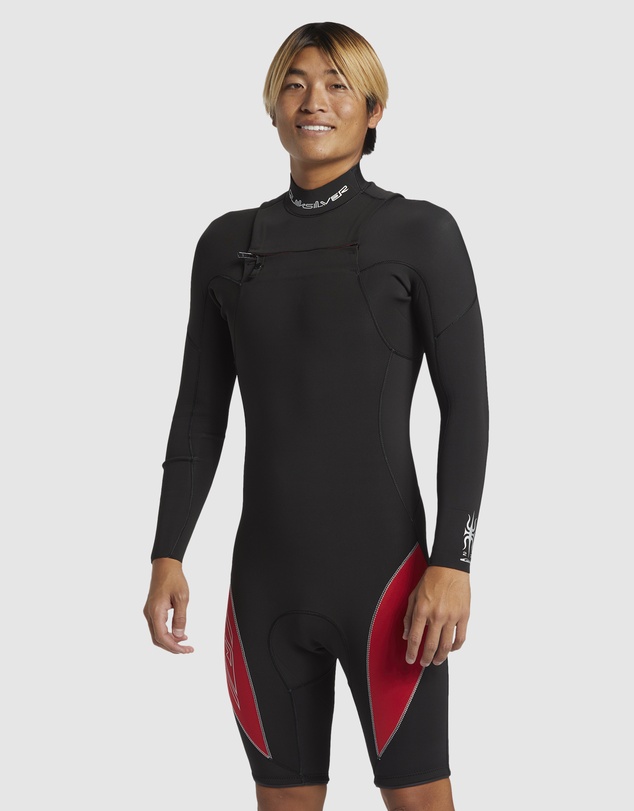 Quiksilver - Mens 2/2mm Mercury Chest Zip Long Sleeves Springsuit