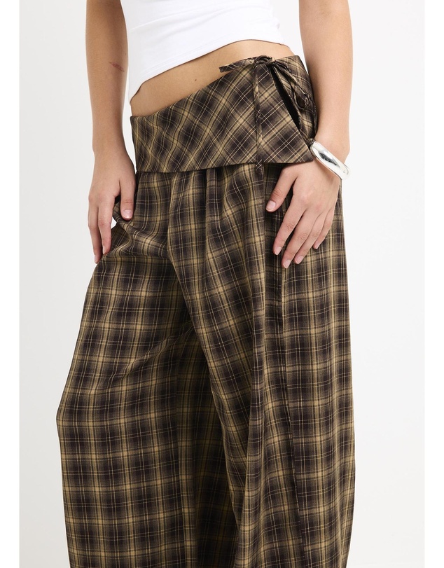 Insight - Martha Fold Over Check Pants