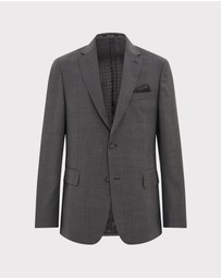 Van Heusen - Wool Blend Glen Check Suit Jacket