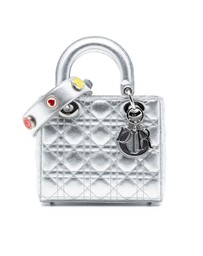 Pre-Loved by Azura Reborn - Pre-Loved Small Metallic Grained Calfskin Cannage My ABCDior Lady Dior
