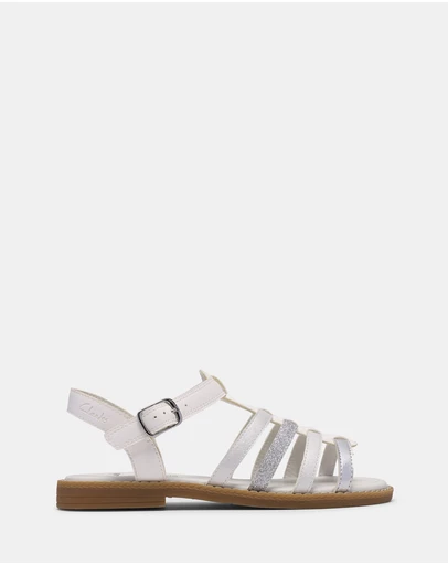 Clarks - Luana Hope (K) White Combi