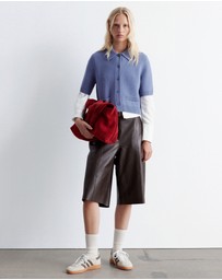 & Other Stories - Short Sleeve Merino-Blend Cardigan
