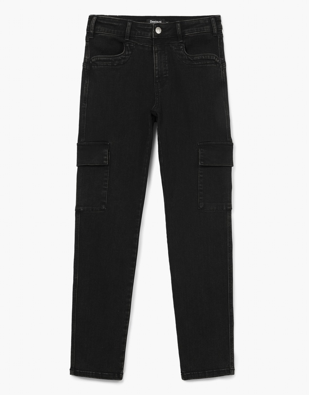 Desigual - Straight jeans with multiple pockets