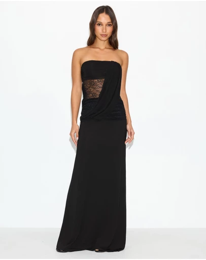 Dazie - Chiara Lace Strapless Maxi Dress