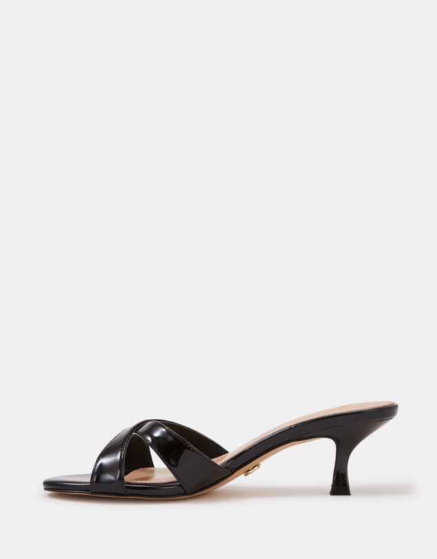 Wittner - Gracie Patent Leather Kitten Heel Mules