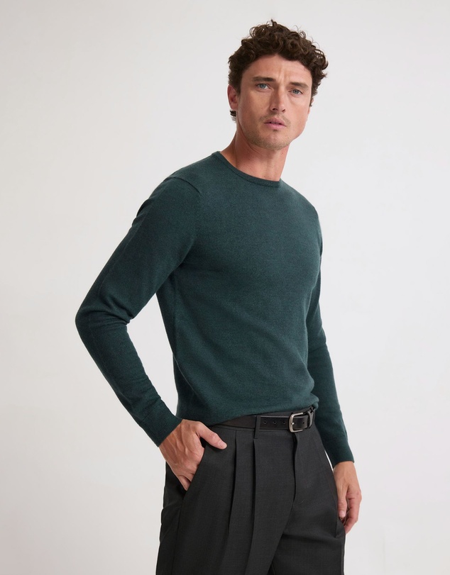 Oxford - Crew Neck Pure Merino Wool Pullover