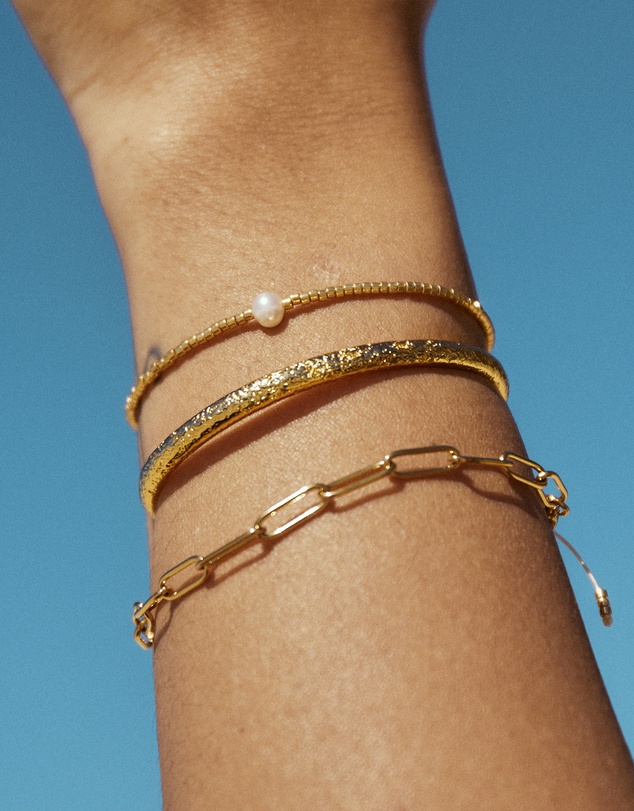Arms Of Eve - River Gold and Pearl Bracelet