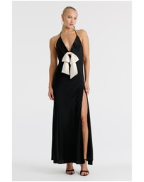 Bardot - Lavina Bow Halter Dress