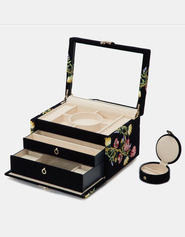 Wolf - Wolf Zoe Medium Jewellery Box Indigo