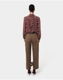 Forcast - Rema Floral Tie Blouse