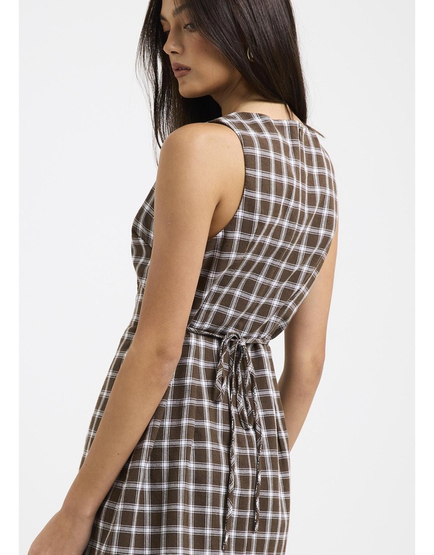 Subtitled - Gabs Plaid Romper
