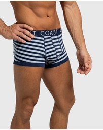 Coast Clothing - 3 Pack Stripe Boxer Briefs