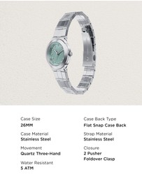 Michael Kors - Billie Silver Tone Analogue Watch