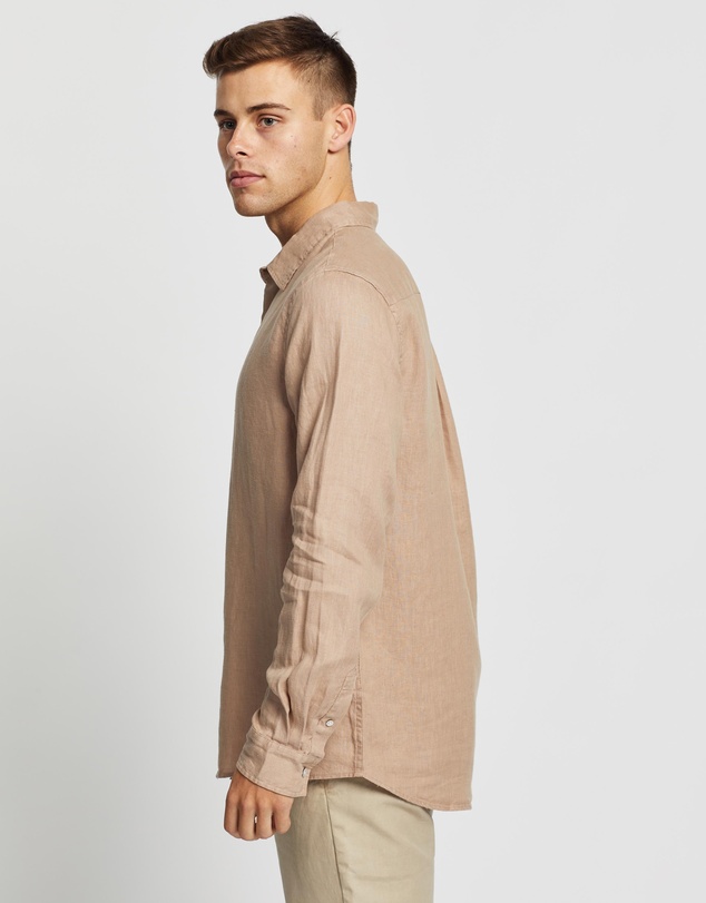 Assembly Label - Casual Long Sleeve Linen Shirt