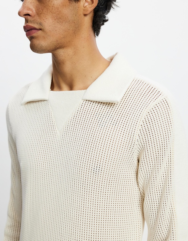 Wales Bonner - Cotton Mesh Jersey Song Jersey Top