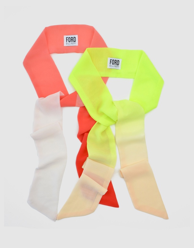 FORD MILLINERY - Lime Splice & Raspberry Splice Styling Scarf Set