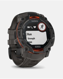 Garmin - Instinct 3 50mm Solar Black Bezel with Charcoal Band
