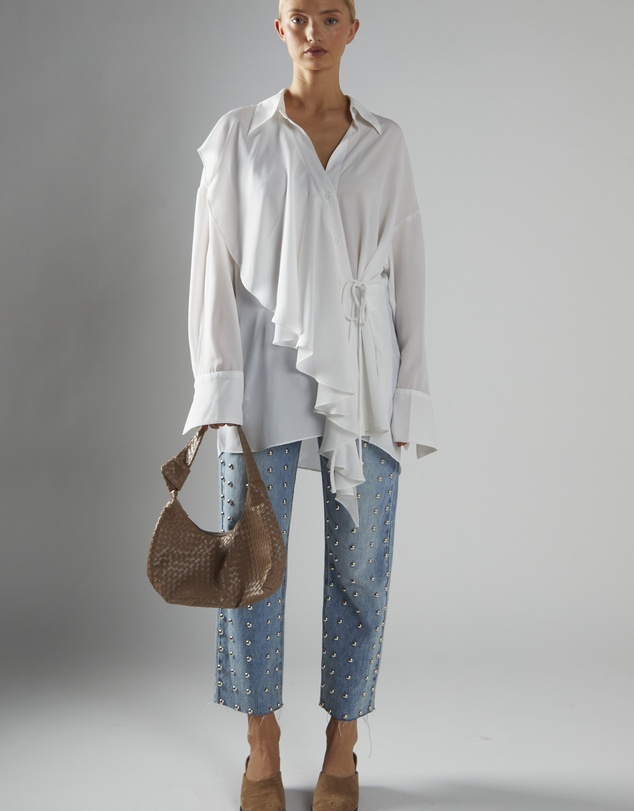 Glamorous - Oversized Frill Shirt