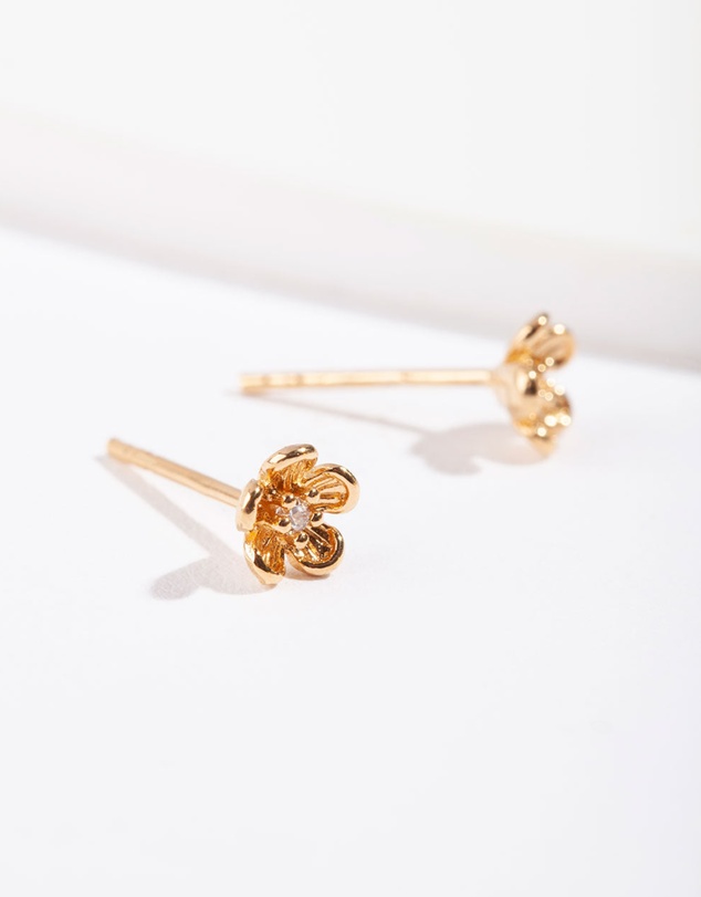 Lovisa - Gold Plated Sterling Silver Daisy Stud Earrings