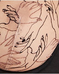 Sans Complexe - Tamara Embroidered Tulle Wired Plunge Bra
