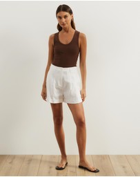 Atmos&Here - Isla Linen Blend Shorts