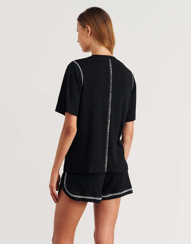 Jag - Celina Blanket Stitch Tee