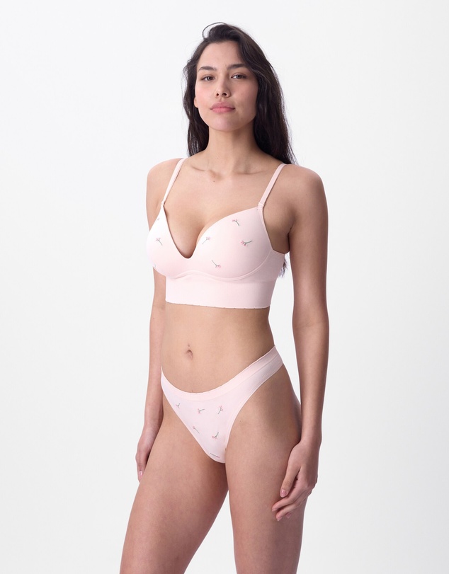 Bras N Things - Wispy Bloom Wirefree Lightly Lined Bra - Nude 1