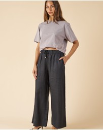 CAMIXA - Teesha Oversized Distressed Cotton T-Shirt