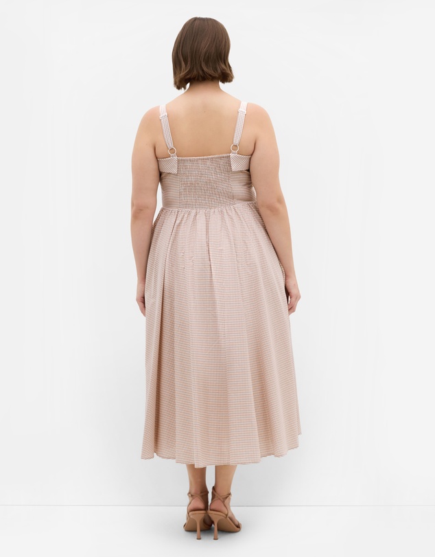 City Chic - Tessa Gingham Midi Dress