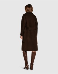 Belle & Bloom - Boss Girl Double Breasted Lined Wool Coat